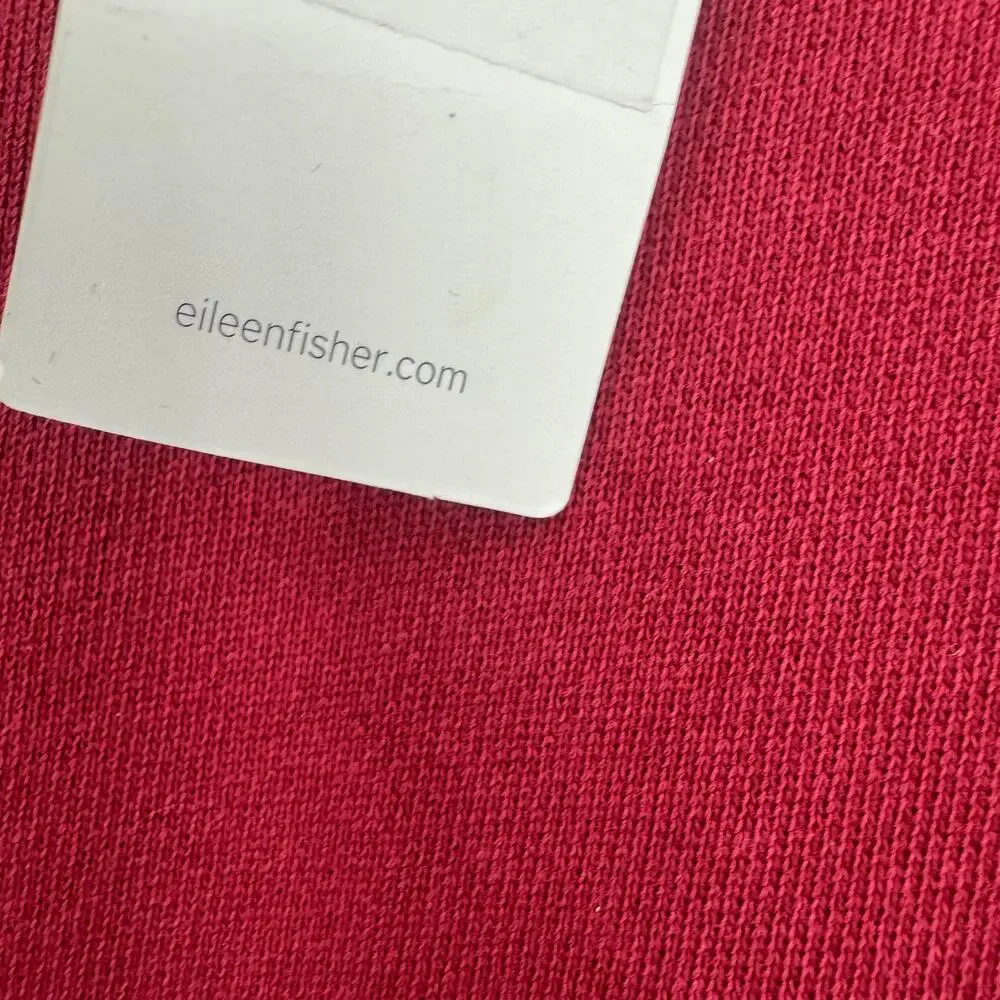 Eileen Fisher Women's Crewneck Cotton Pullover Sweater Pink Size XS/XXS NWT